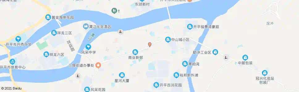 江门果园村站_公交站地图_江门公交_妙搜公交查询2025