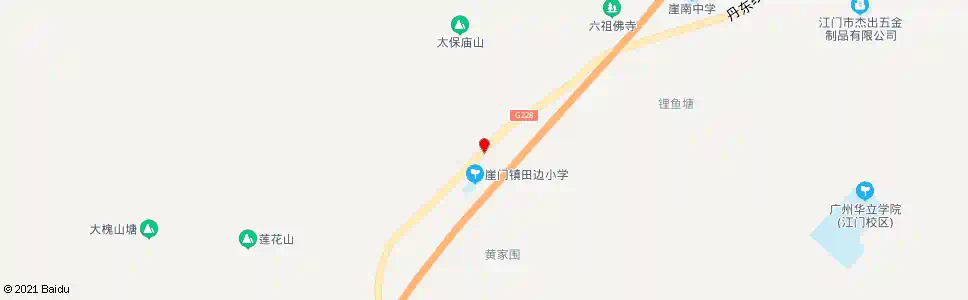 江门田边_公交站地图_江门公交_妙搜公交查询2025