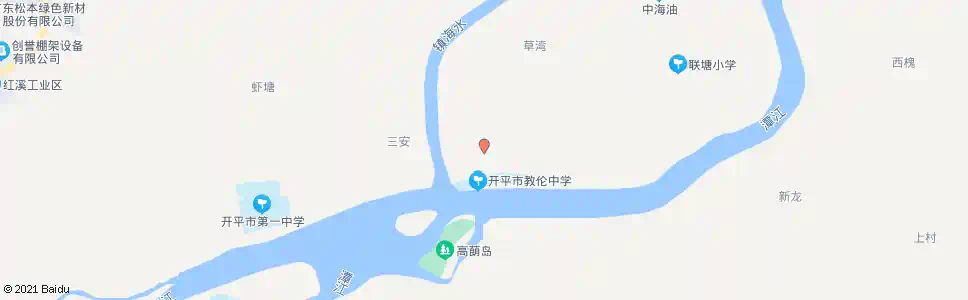 江门教伦中学站_公交站地图_江门公交_妙搜公交查询2025