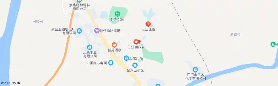 江门三江公园_公交站地图_江门公交_妙搜公交查询2025