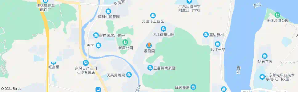 江门灏昌园_公交站地图_江门公交_妙搜公交查询2025