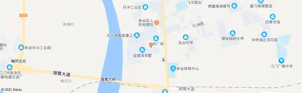 江门新会地税局_公交站地图_江门公交_妙搜公交查询2025