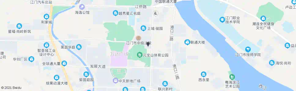 江门青少年宫①_公交站地图_江门公交_妙搜公交查询2025