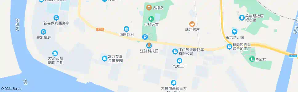 江门江裕科技_公交站地图_江门公交_妙搜公交查询2025