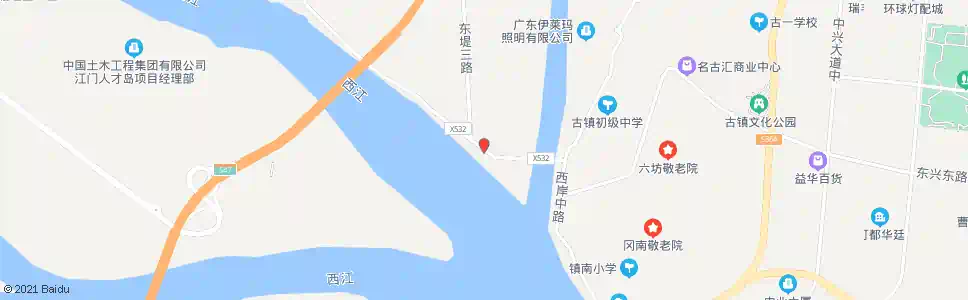 江门荷塘大桥_公交站地图_江门公交_妙搜公交查询2025