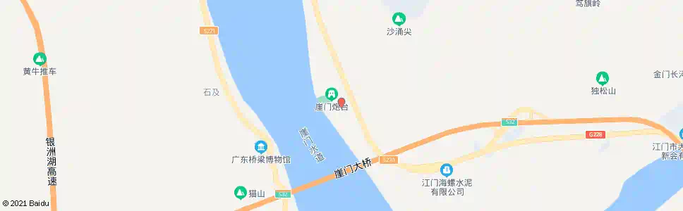 江门三崖渡口所_公交站地图_江门公交_妙搜公交查询2025