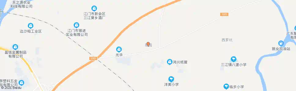 江门茶园村_公交站地图_江门公交_妙搜公交查询2025