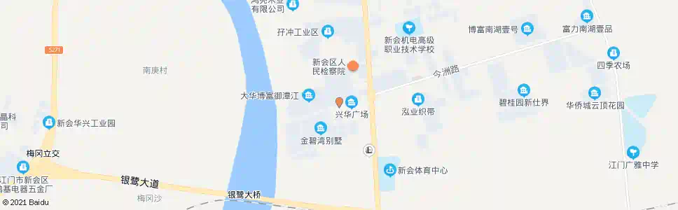 江门今古洲花园_公交站地图_江门公交_妙搜公交查询2025