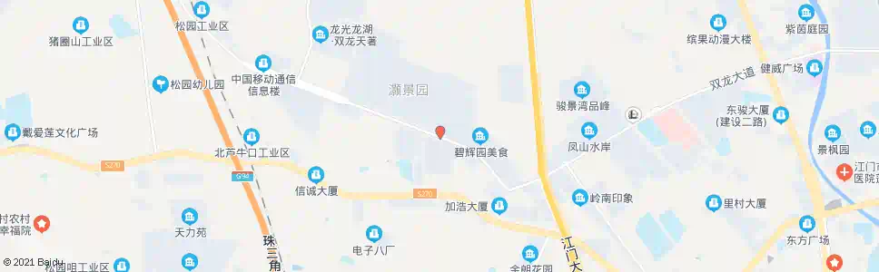江门灏景园东门_公交站地图_江门公交_妙搜公交查询2025