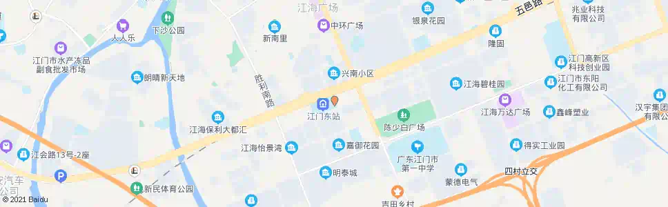 江门城轨江门东站南_公交站地图_江门公交_妙搜公交查询2025