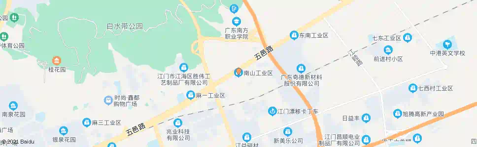 江门南山工业区_公交站地图_江门公交_妙搜公交查询2025