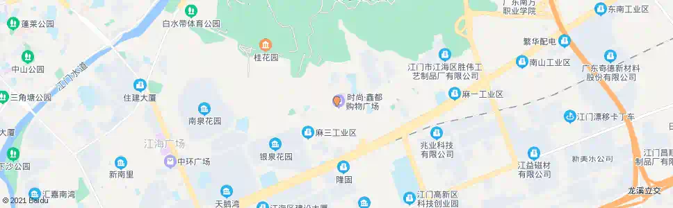 江门麻园商业街北_公交站地图_江门公交_妙搜公交查询2025