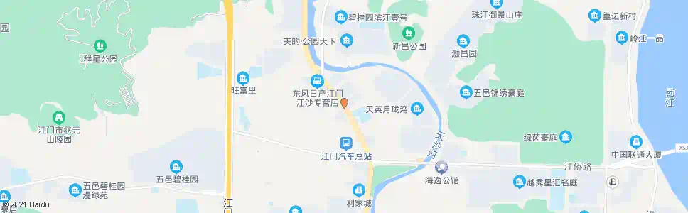 江门庙前_公交站地图_江门公交_妙搜公交查询2025