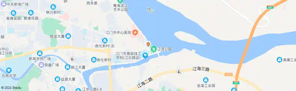 江门北街站_公交站地图_江门公交_妙搜公交查询2025