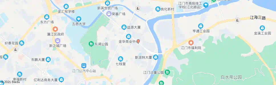 江门东华大桥北_公交站地图_江门公交_妙搜公交查询2025