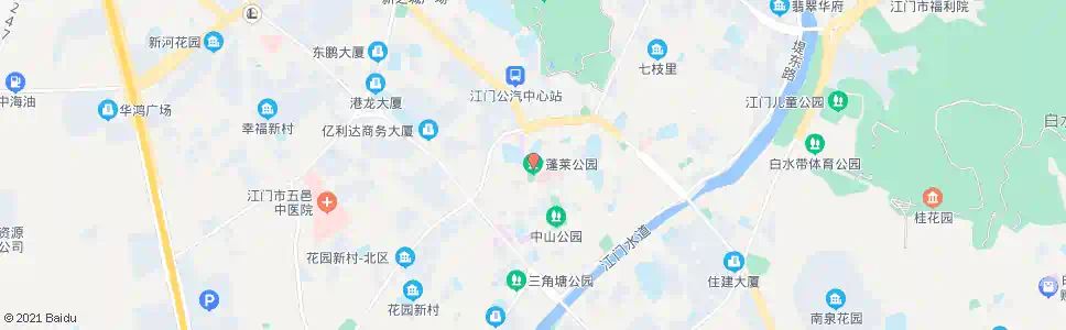 江门蓬莱公园_公交站地图_江门公交_妙搜公交查询2025