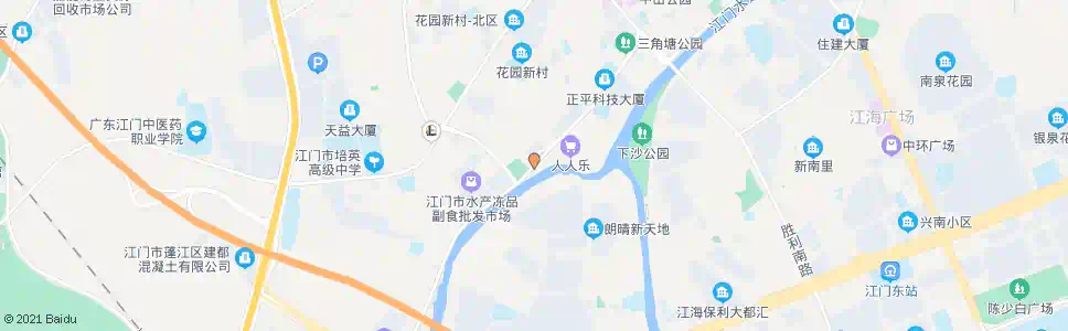 江门白沙公园_公交站地图_江门公交_妙搜公交查询2025