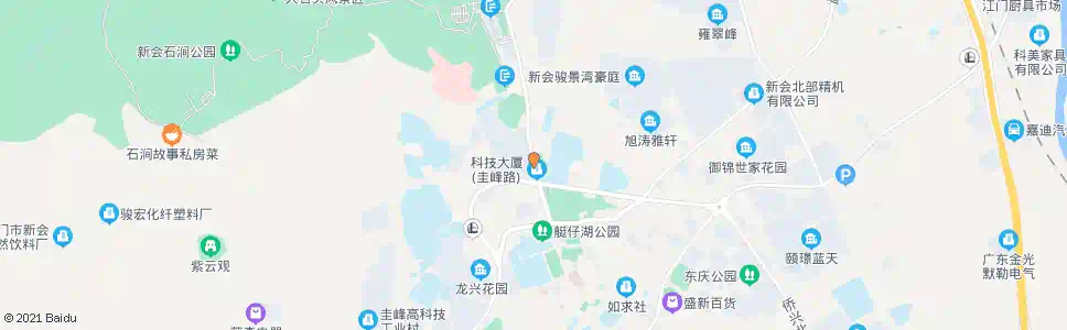 江门新会交警中队_公交站地图_江门公交_妙搜公交查询2025