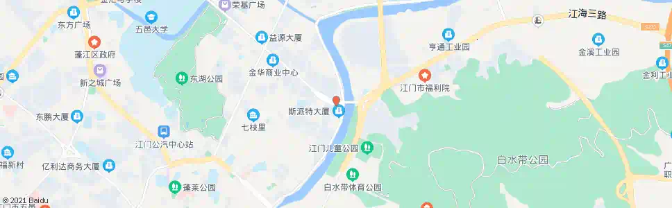 江门白庙(东华一路)_公交站地图_江门公交_妙搜公交查询2025