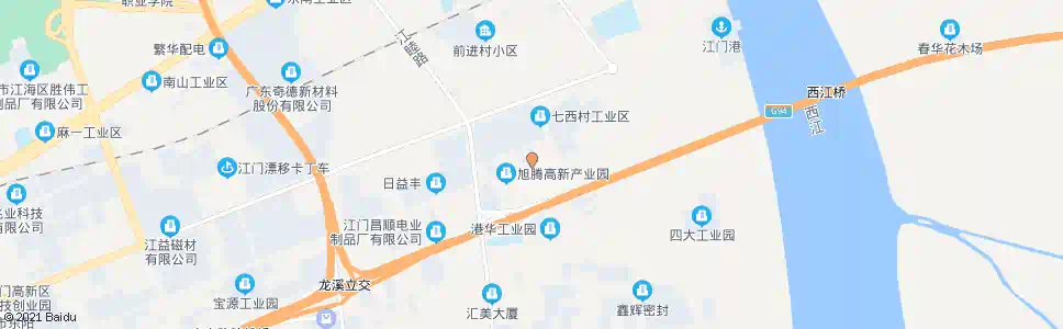 江门直冲园区_公交站地图_江门公交_妙搜公交查询2025