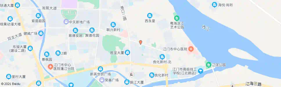 江门白石大道东_公交站地图_江门公交_妙搜公交查询2025