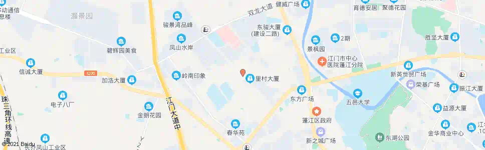 江门里村大道中_公交站地图_江门公交_妙搜公交查询2025