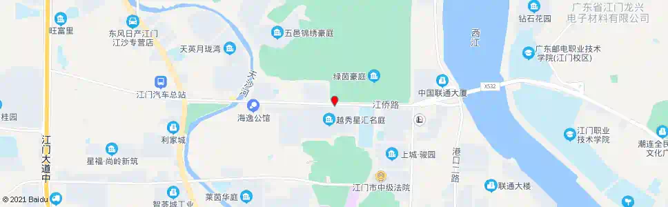 江门绿茵豪苑_公交站地图_江门公交_妙搜公交查询2025