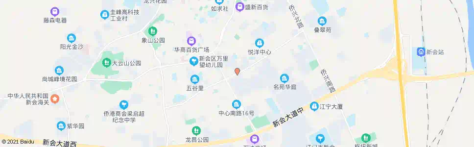 江门新会行政服务中心_公交站地图_江门公交_妙搜公交查询2025