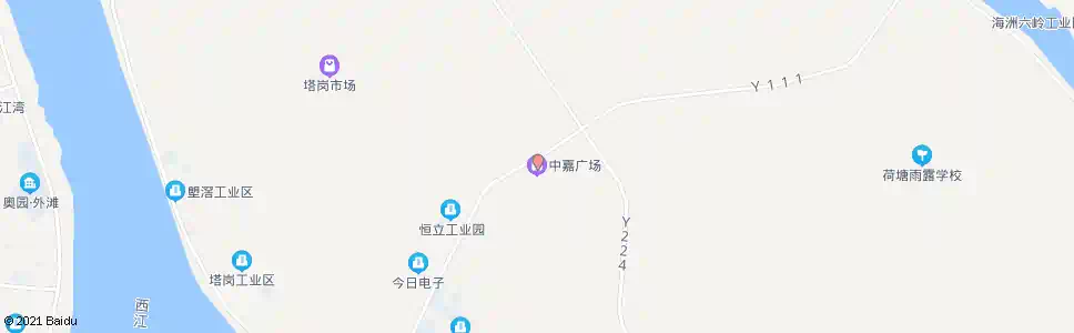 江门荷塘中嘉广场_公交站地图_江门公交_妙搜公交查询2025