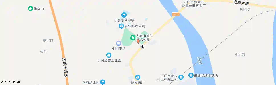 江门梅冈村_公交站地图_江门公交_妙搜公交查询2025