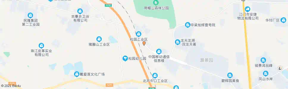 江门松园工业园_公交站地图_江门公交_妙搜公交查询2025