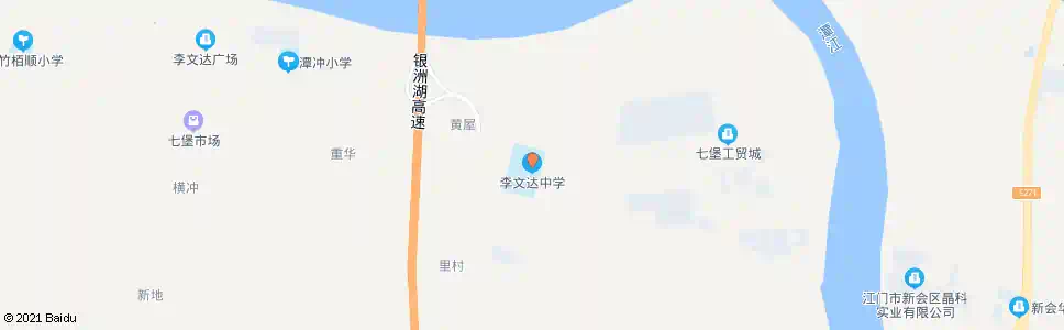 江门李文达中学_公交站地图_江门公交_妙搜公交查询2025