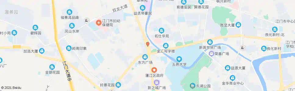 江门建银大厦_公交站地图_江门公交_妙搜公交查询2025