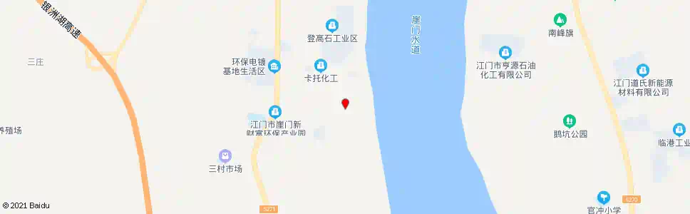 江门崖门电镀基地_公交站地图_江门公交_妙搜公交查询2025