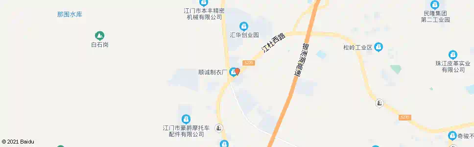 江门子绵工业区_公交站地图_江门公交_妙搜公交查询2025