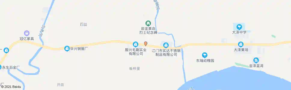 江门田金_公交站地图_江门公交_妙搜公交查询2025