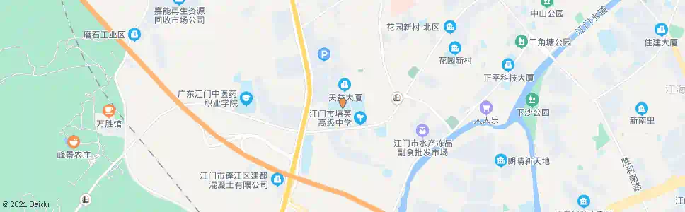 江门体育运动公园(滑草场路口)_公交站地图_江门公交_妙搜公交查询2025
