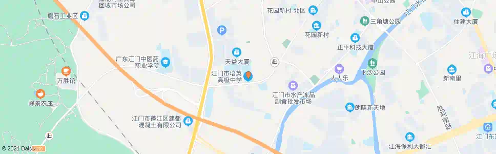 江门培英高中_公交站地图_江门公交_妙搜公交查询2025
