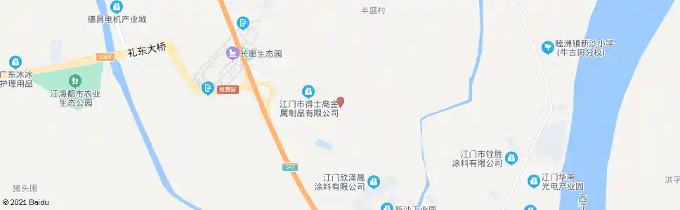 江门向东村_公交站地图_江门公交_妙搜公交查询2025