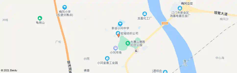 江门小冈粮管所_公交站地图_江门公交_妙搜公交查询2025