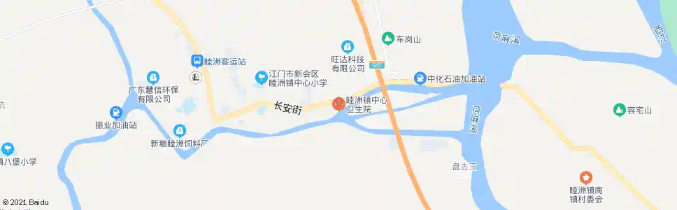 江门睦洲卫生站_公交站地图_江门公交_妙搜公交查询2025