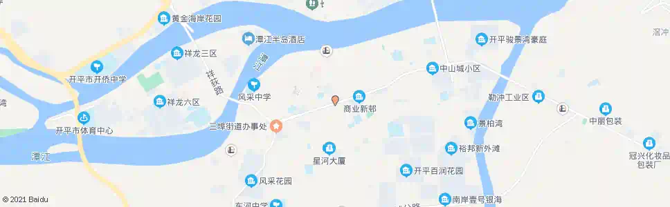 江门新安路口站_公交站地图_江门公交_妙搜公交查询2025