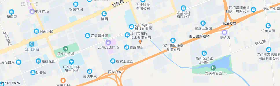 江门高新区门诊部_公交站地图_江门公交_妙搜公交查询2025