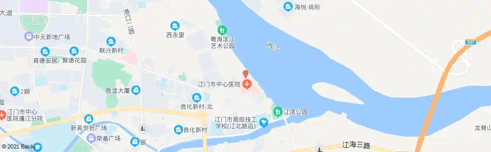 江门北新路_公交站地图_江门公交_妙搜公交查询2025