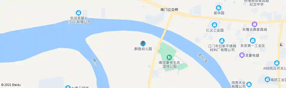 江门群胜(南坦桥)_公交站地图_江门公交_妙搜公交查询2025