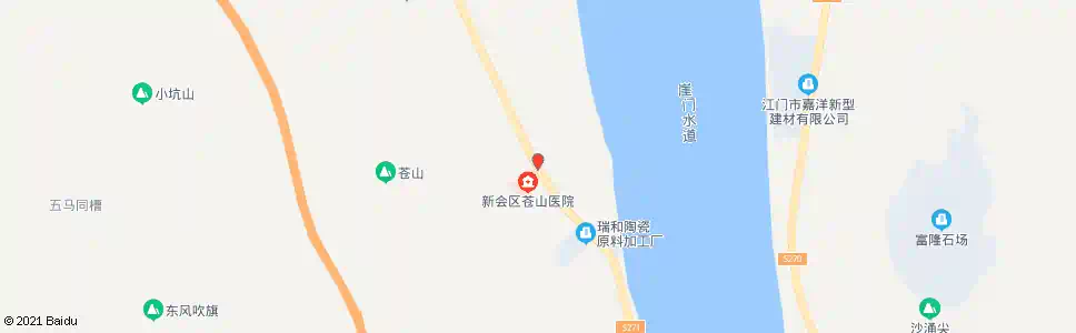 江门仓山医院_公交站地图_江门公交_妙搜公交查询2025