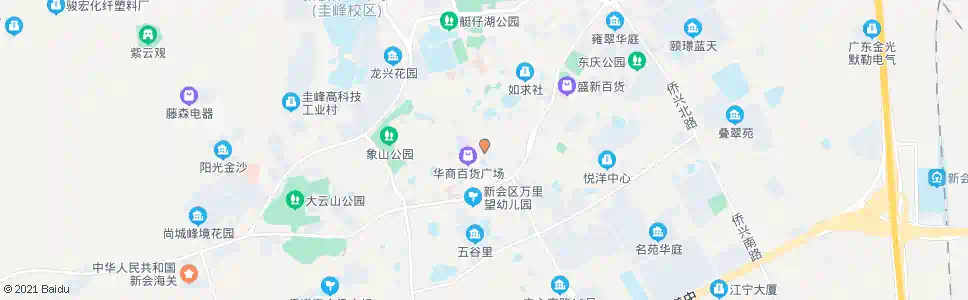 江门河北1_公交站地图_江门公交_妙搜公交查询2025