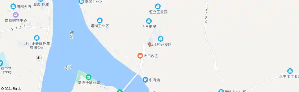 江门西江大桥_公交站地图_江门公交_妙搜公交查询2025