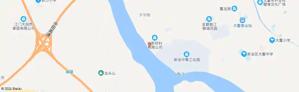 江门大鳌渡口_公交站地图_江门公交_妙搜公交查询2025