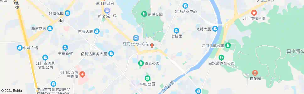 江门体育场_公交站地图_江门公交_妙搜公交查询2025